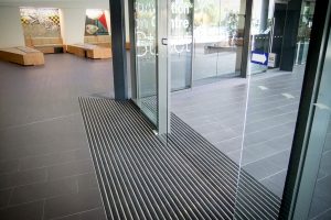DURAMAT in use with automatic doors