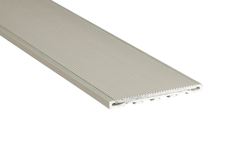 221211 - Venturi Stair Nosings Aluminium Silver Corrugated Insert RC Silver Nosing