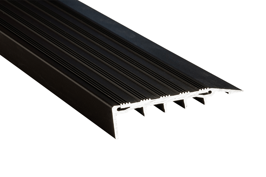 221425 - Venturi Aluminium Black Striped Insert CU Black Nosing