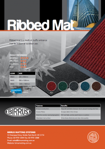 Ribbed Mat Datasheet
