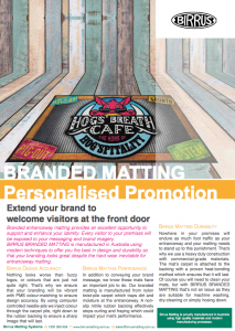 Birrus Branded Matting Datasheet